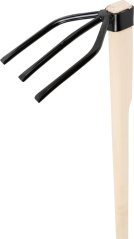 Motyka Strend Pro, 3-rohá, drevená násada 120 cm