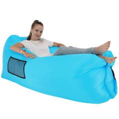 Napihljiva vreča/lazy bag, modra, LEBAG