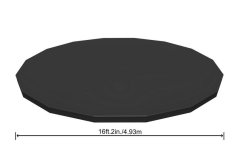 Plandeka Bestway® FlowClear™, 58249, czarna, basen, 4,88 m