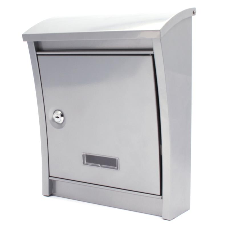 Briefkasten DALMATIA silber 25x32x8-12cm, XL-TOOLS