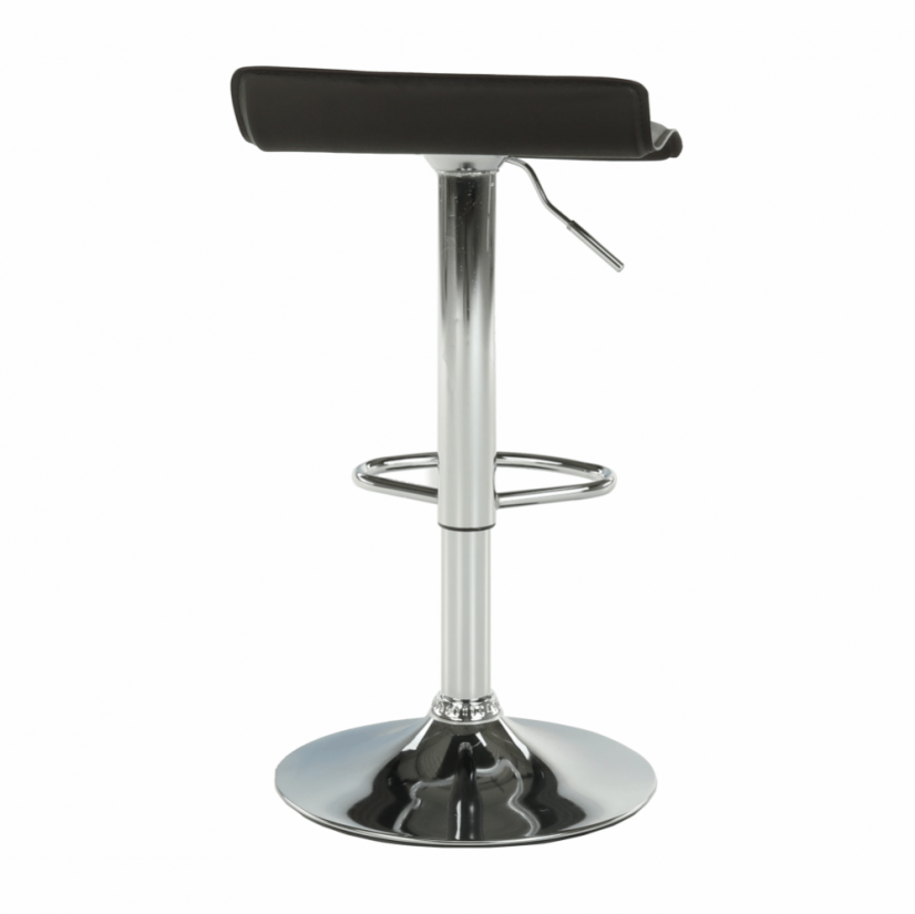 Barhocker, Kunstleder schwarz/chrom, LARIA NEU
