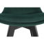 Stuhl, smaragdgrüner Samtstoff/schwarz, LORITA