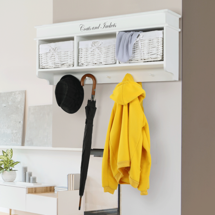 Kleiderbügel, weiß, BLANCO