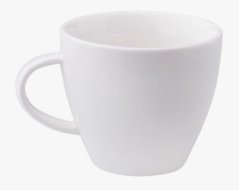 Filiżanka do kawy biała 80ml KUBIKO FALA