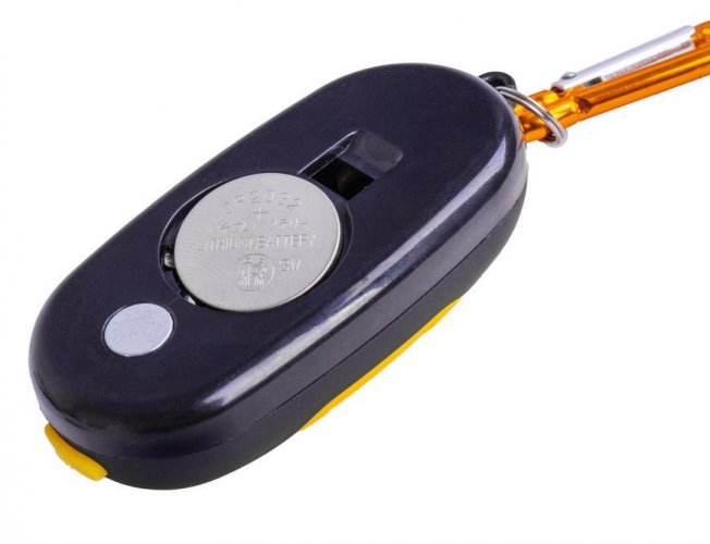 Svítilna Strend Pro Keychain, klíčenka, přívěsek, s karabinou, mix barev, 20 lm, 70x34x24 mm, sellbox 24 ks