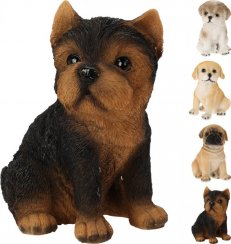 Figurka psa 11,5x8,9x14 cm mieszanka żywicy poliestrowej