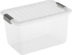 Pudełko z wieczkiem KIS W Box S, 15L, półprzezroczyste, 25x38x23 cm, z wieczkiem