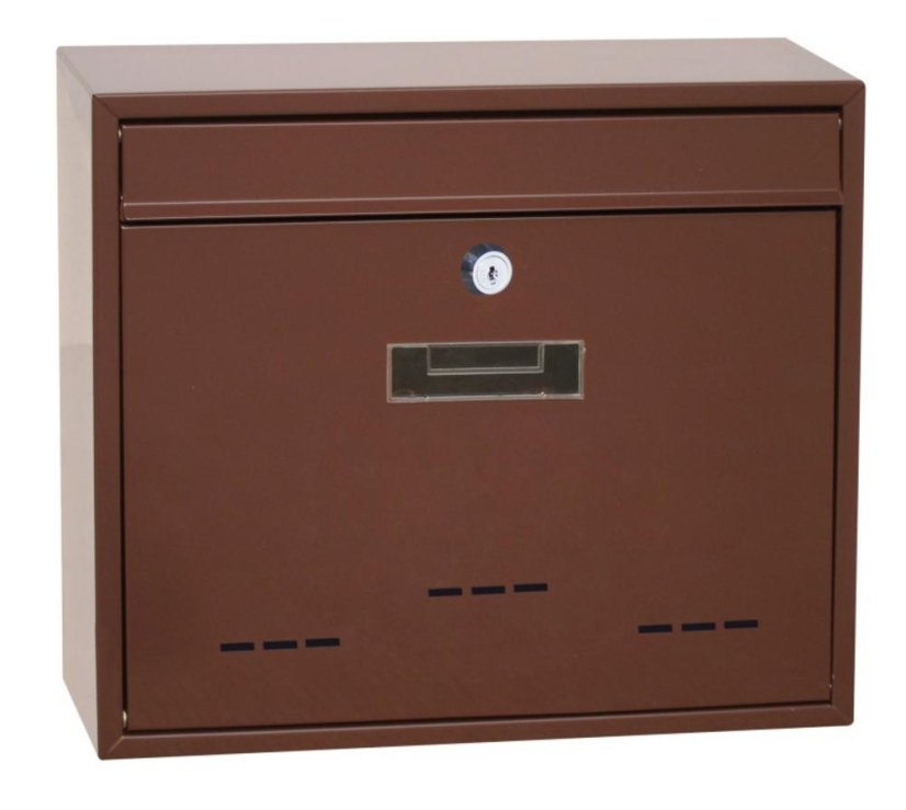 Briefkasten RADIM braun groß 31x36x9 cm Skveler KLC