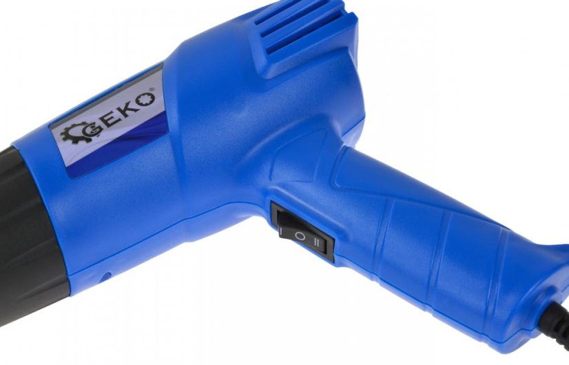 Heißluftpistole 2.000 W, 4 Düsen, 2 Temperaturstufen, 350/550 C°, GEKO