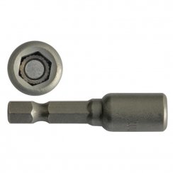 Hlavice s magnetem Strend Pro MS84, 12 mm, 1/4&quot;, magnetický držák bitů, bal. 5 ks