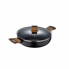 Pánev s nepřilnavým povrchem a poklicí 28 cm Earth Black