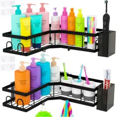 Sarokpolc a fürdőszobába - 2db-os szett. Ruhhy 27092