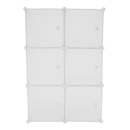Praktična modularna omarica, bela/vzorec, ZERUS