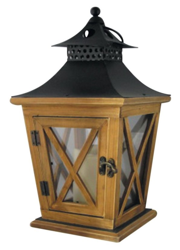 Lampas MagicHome LW8680, 19x19x36 cm, LED, 3xAAA, Holz