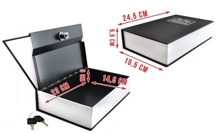 Safe - eine in einem Buch versteckte Kiste (akce)