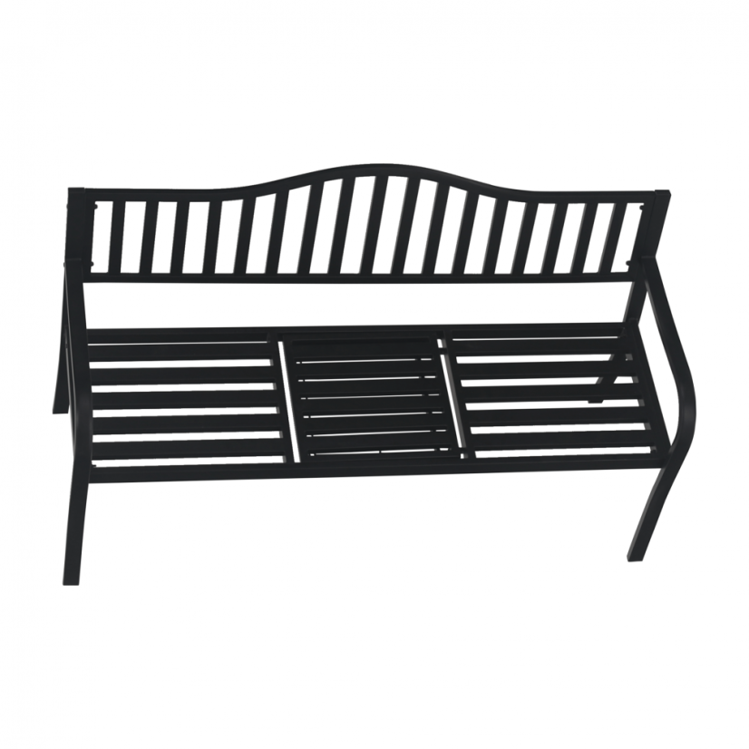 Vrtna klupa sa stolom, crna, DAGNO