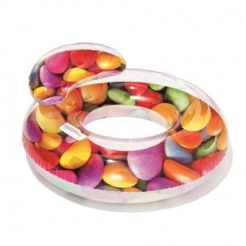 Circle Bestway® 43186, Candy Delight Lounge, nadmuchiwany, 1,18x1,17 m