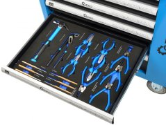 Werkzeugschrank mit 7 Schubladen, bestückt mit 243 Werkzeugteilen, GEKO