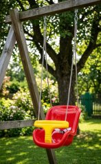 Huśtawka LEQ DEBBI, 28x36x42 cm, dziecięca, plastik