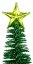 MagicHome karácsonyfa, csillaggal csillogó, 30 cm