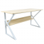 Schreibtisch mit Regal, Natur-/Weißeiche, TARCAL 100