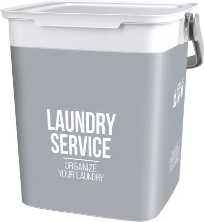 Koš KIS Chic Laundry Bag, šedý, 23x25, 5x25 cm, na prádlo, prádlo