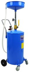 Pneumatikus olajgyűjtő tartály, térfogat 70 liter, gyűjtőtál magassága 110-160 cm, GEKO