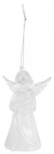 Božični okras MagicHome, Angel, viseči, topla bela, preprosta osvetlitev, 6x4,5x10 cm, Sellbox 12 kosov