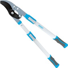 foarfece AQUACRAFT® 360709, pentru crengi, tăiate.40 mm, Alu / SoftGrip, cu nicovală, telescopică +30 cm