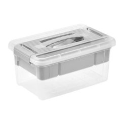 Cutie de depozitare 5l HENRI 19x29x14cm, gri nordic