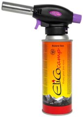 Spájkovacia lampa s piezo zapaľovačom a kartušou 220g, otočný uzáver, ELICO
