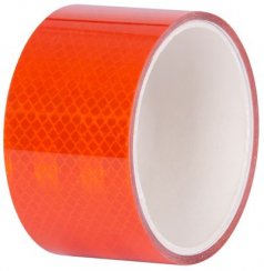 Tape Strend Pro, odblaskowa, samoprzylepna, bardzo widoczna, pomarańczowa, 50 mm x 2 m