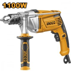 Wiertarka udarowa ID11008 INGCO, 1100W, 13mm Przemysłowa KLC