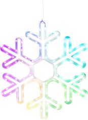 MagicHome karácsonyi dekoráció, hópehely, 90 db RGB LED, 50 × 0,6 × 43 cm