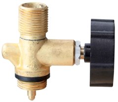 Supapă unidirecțională pentru conectarea la o sticlă de 2 kg cu filet de evacuare G3/8"; LH, MEVA