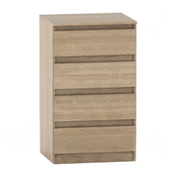 Komoda sa 4 ladice, sonoma hrast, HANY NEW 014