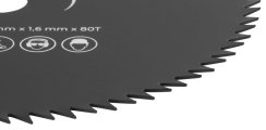Bozótvágó kés TT-BC415 / 520, tárcsa 80 fog, 255x1,6 mm, tartalék
