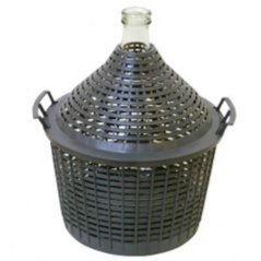 Demijohn 54 l-es üveg műanyag KLC-ben (akce)