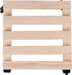 Strend Pro Sockel, 30x30x7 cm, unter einem Blumentopf, auf Rollen, verschiebbar, Ständer, max. 50 kg, Holz