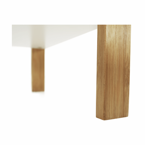Półka, lakierowany bambus/biały, NIMES