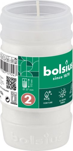 Rezervă Bolsius Gravelight RP2, 45 h, 57x110 mm, pentru sanie, parafină