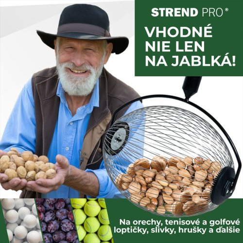 Zberač Strend Pro OD-50206, na orechy a ovocie s ALU teleskopickou násadou 80-120 cm