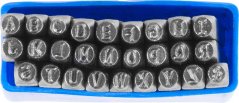 Bélyeg ábécé HR59104 04 mm, betű, 27 db