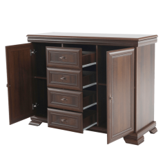 Komoda dvoudveřová s šuplíky, samoa king, KORA kk3