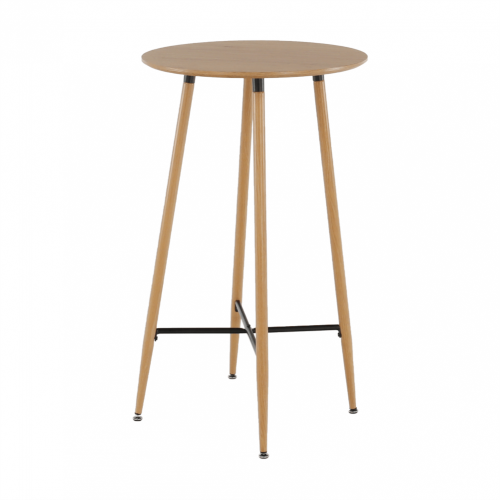 Barový stôl, dub, priemer 60 cm, IMAM