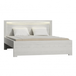 Łóżko, jesion biały, 160x200, INFINITY I-19