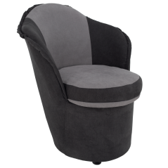 Sessel mit Stauraum, dunkelgrau/hellgrau, PERSI