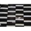 Dywan skórzany luksusowy, brąz/czarny/biały, patchwork, 69x140, SKÓRA TYP 6