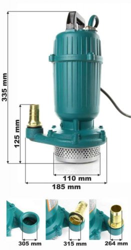 Pompa wodna 230V/50Hz, wyporność 13 m, 15 m3/h, 550 W, średnica szyjki 1&quot; MAR-POL