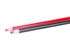 Set mit Strend Pro PS110 Bleistiften und Markern, schwarz/rot